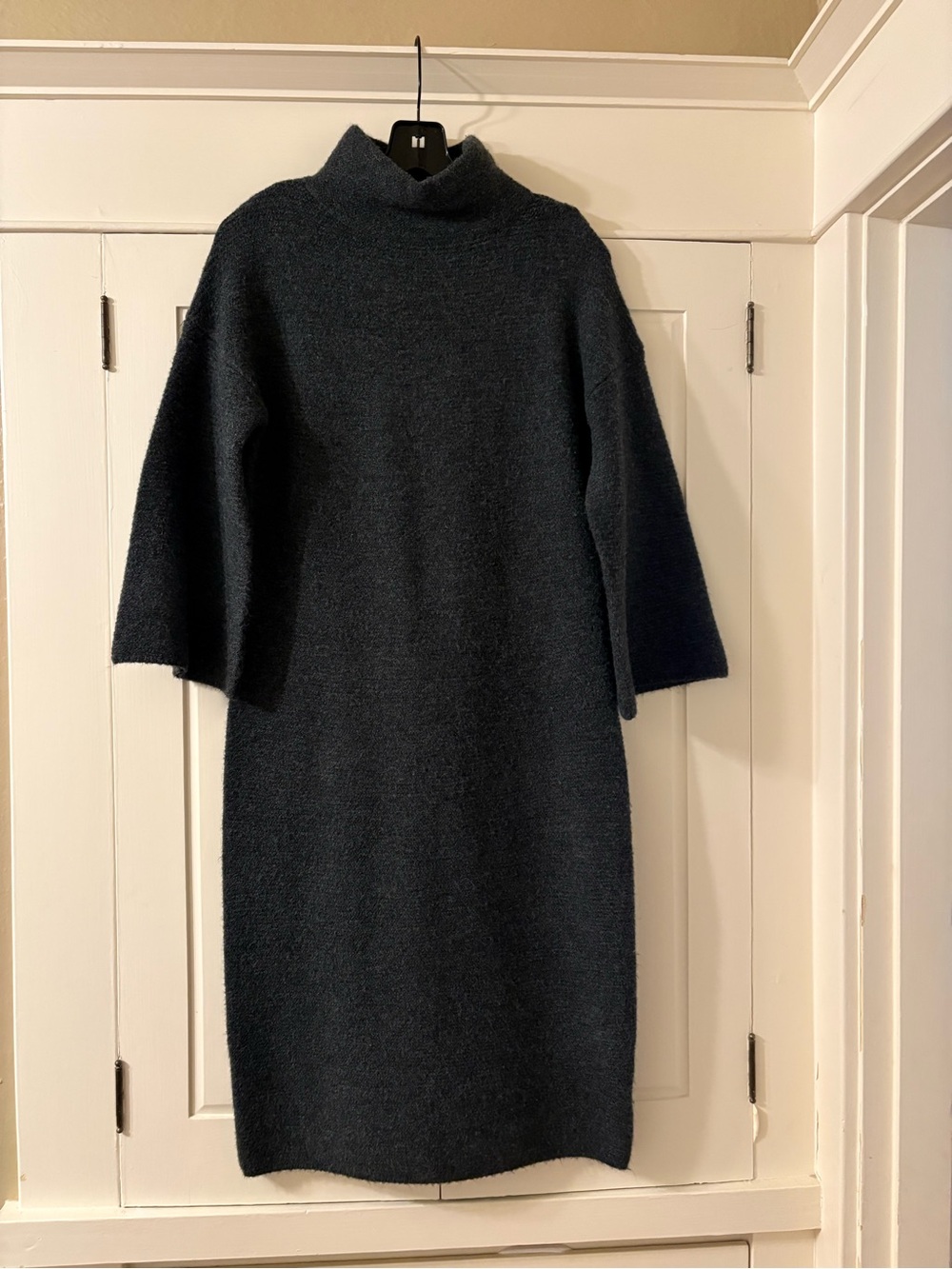 Prologue Dark Gray Midi Sweater Dress